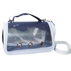 애완동물 캐리어 가방 휴대용 통기성 접이식 가방 앵무새 캐리어 가방 피딩 컵 & 퍼치가 있는 나가는 여행용 애완동물 가방, 1, S