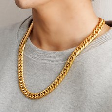 NOID-B 作家鋼金黃金雙連鎖男子男性男性餐廳，沒有盤點