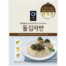 청정원 저온숙성 돌자반 김자반 반찬 65g, 4개