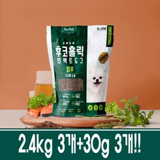 후코홀릭 인섹트도그 프리미엄 [피부] 2.4kg 3개+30g 3개(종류랜덤)/동애등에 소프트사료, 3개 - 후코홀릭