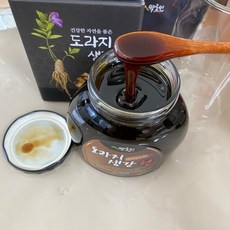 도라지 생강청 650g 환절기 목건강 약초인 무설탕 무색소, 1세트, 1개입