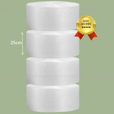 택배용 에어캡 포장 뽁뽁이 25cm x 50m x 0.02mm, 4개, 투명