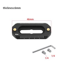미니 NATO 레일 카메라 오프 방지 퀵릴리즈 나토 두께 6mm 길이 48 FX3/FX30 핸들 케이지