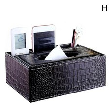 케이스 물티슈 두루마리휴지 미니각티슈 가죽 사무실 홈 데스크 테이블 원격 제어 전화 티슈 페이퍼 보관 상자 홀더, 03 H, 1개