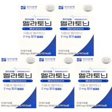 한미양행 멜라토닌 식물성 800mg x 30정 피스타치오추출물 5개