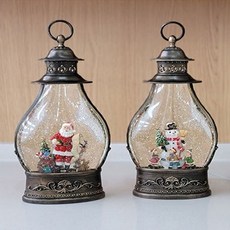 크리스마스 캐롤 랜턴 LED 워터볼 오르골 3type 매장카운터 카페장식품 벽꾸미기, 산타
