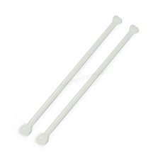 Bestra 홈카페 하트 유리머들러, 하트 화이트, 2개