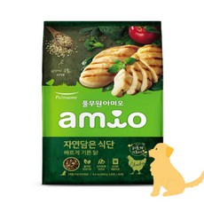 Amio 자연친구 반려견 건식사료 전연령 6.4kg 바르게 기른 닭