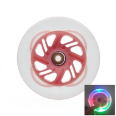 125mm * 24mm led 마라톤 인라인 스피드 스케이팅 휠 고휘도 플래시 샤인 접착제 스케이트 타이어 125 스피드 휠 6 개/몫|플래싱 롤러|, 1개, 6 pink 125mm