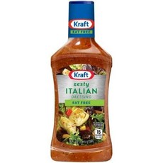 Kraft Salad Dressing: Free Zesty Italian (Pack of 4) 크래프트 샐러드 드레싱: 무료 제스티 이탈리안(4팩), 473ml, 1개