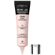 L’OREAL PARIS 6028130159 로레알 파리 프라임 랩 최대 24시간 모공 미니마이저 페이스 프라이머 AHA LHA BHA 컴플렉스 함유 메이크업을 매끄럽게 하