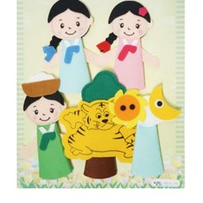 이야기 손가락인형 전래동화 해와달이 된 오누이, 1개, 1