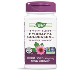 Natures Way 네이쳐스웨이 네이처스웨이 프리미엄 블렌드 에치나세아 골드엔실 100V캡당 900mg, 1개, 100정