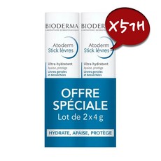 BIODERMA 프랑스 정품 바이오더마 아토덤 스틱 레브르 립밤 4g 10개 세트, 무향