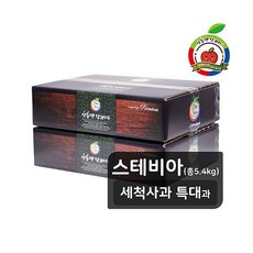 [TV상품][스테비아 특대과] 산들앤 스테비아 세척사과 2 box(총 5.4kg)