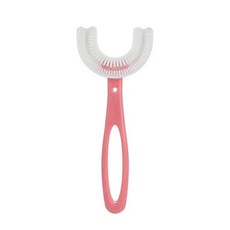 어린이 칫솔 유아 칫솔 손잡이와 실리콘 구강 케어 청소 브러쉬 유아 2-12 세, 하나, Pink 6-12T, 1개