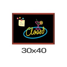 카페인테리어소품 자석블랙보드판(30x40) 붙이는자석칠판 공부방칠판 음식점메뉴판 커피숍메뉴판 네일샵