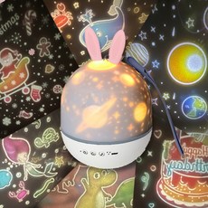 샤인램 오르골 취침등 선셋 led 스탠드 침실 미러볼 무드등 조명, 레빗(토끼)모양 레빗(토끼)모양