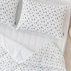 아망떼 시트론 시어서커 리플 누빔 여름이불 베개세트 Q