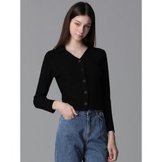 리스트 리스트(LIST) 골지 브이 카라 가디건 (택가격:138000원)