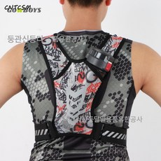 통풍 러닝 브라백 남성 야광 러닝 핸드폰 조끼백 스포츠 물병 핸드폰 백팩, 불그스레하다 불그스름하다