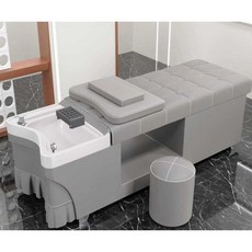 샴푸대 이발소 헤드스파 등받이 눕는의자 성인 임산부, 상세 페이지 참고, 오프화이트+스툴 일체형 설치 불필요