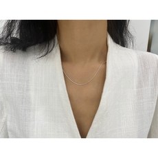 실버925 심플 데일리 체인목걸이