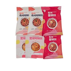 밀&쿡 두끼 즉석떡볶이/로제 떡볶이/쫄볶이 x 2팩, 두끼 쫄볶이 x 2팩