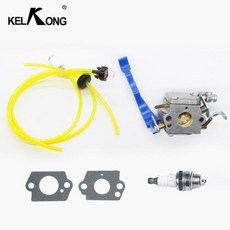 KELKONG 1 Set 기화기 연료 라인 키트 Husqvarna 125B 125BX 125BVX 송풍기 ZAMA C1QW37 잔디 트리머 필터 점화 플러그, 1) 1 Set - bvx100