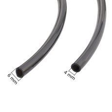 흑관파이프 정원 분무 시스템 급수 호스 원예 농업 관개 수족관 CO2 튜브 블랙 파이프 4mm 6mm 10m, 1개