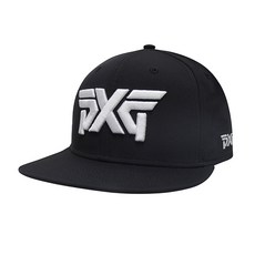 PXG PXG 스트럭처드 하이 크라운 골프 스냅백 모자 블랙 CP954-BK, MISC, 1개