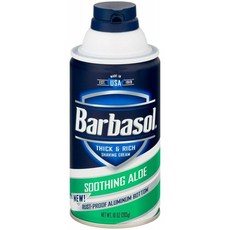 Barbasol Soothing Aloe 두꺼운 & 리치 쉐이빙 크림 10 Oz, 단일상품