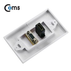 월플레이트 HDMI RGB 15핀 VGA 포트 벽면 공사 단자 매립설치 NA943LC, 1개