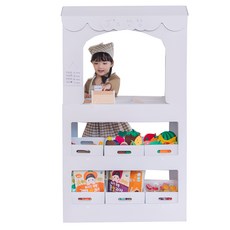 키즈바래 너만의 가판대가 되길 바래 가게놀이, 백색, 1개 화이트