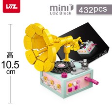 Loz 미니 바이올린 피아노 2종 악기 나노블럭 선물 조립, D