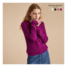 [브룬스바자] 코튼100 케이블 니트 4종