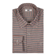 닥스셔츠 [선물추천][매장인기] 캐주얼 무드로 데일리 착장하기 좋은 고급스러운 베이지 컬러 스몰체크 기모 레귤러핏 셔츠
