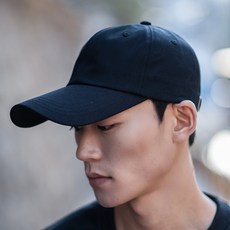 호텐 챙이 긴 무지 롱볼캡
