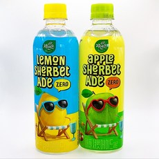 자연은 애플셔벗에이드 제로 500ml 6개 + 레몬셔벗에이드 제로 500ml 6개, 1세트