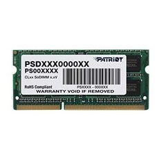 Patriot Memory Patriot Signature 4 GB PC3-10600 (1333 MHz) DDR3 SODIMM Notebook Memory PSD34G13332S, One Color_One Size, 상세 설명 참조0, 상세 설명 참조0