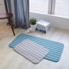 바이누베 천연광목 라텍스누비 발매트_49X100, 다크그레이