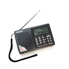 [radio]Tecsun PL-606 PLL FM 스테레오/LW/SW/MW DSP 수신기 경량 충전식 노인/학생 용, 01 black