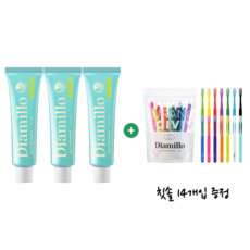 디아밀로 젤라 구취제거 치약(마일드리페어) 3개 소프트 더블클린 이중미세모 칫솔 14개입 1개, 1세트, 100g