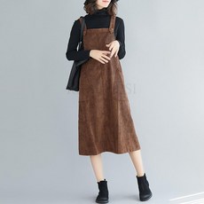 kirahosi 코듀로이 골덴 멜빵 치마 루즈핏 캐주얼 72호+덧신증정 BG86e585