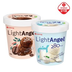 나뚜루 라이트엔젤 요거트맛474ml*1개+커피맛474ml*1개 아이스크림>>컵 아이스크림, 2개