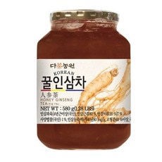 유통기한임박 기한임박특가 다농원 꿀인삼차 580g 1+1 (24년 3월 2일) 1개