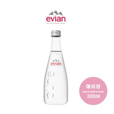 에비앙로스카(유리병)330ml, 330ml, 10개