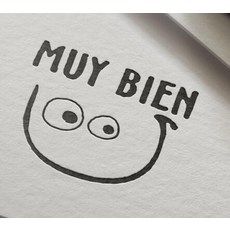 스페인어 교사 등급 자기 잉크 맞춤 스탬프 선물 숙제 평가 등급 선물, MUY BIEN