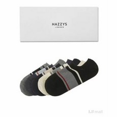 헤지스ACC [HAZZYS ACC]HJSS2E200WT/네이비 라인배색 덧신양말5종세트
