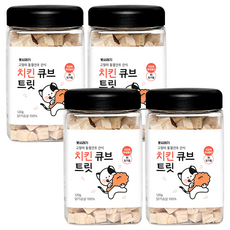 뽀시래기 고양이 동결건조 간식 큐브 트릿, 치킨, 120g, 4개 - 황제트릿